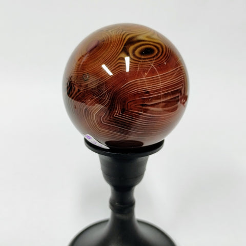 Sardonyx banded agate sphere