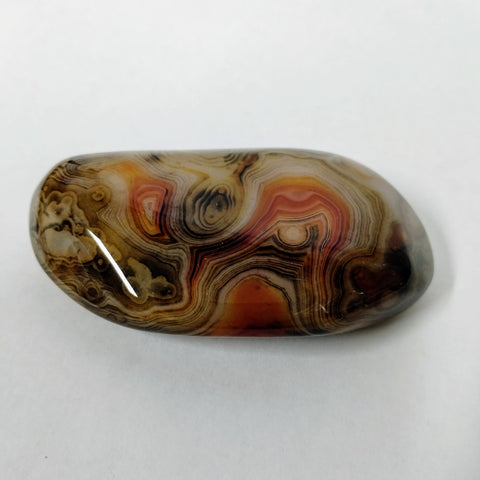 Sardonyx banded agate palm stone