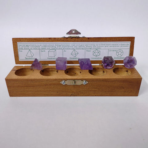 Sacred Geometry Amethyst set